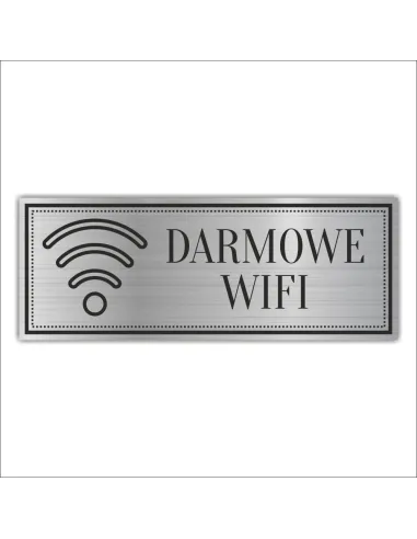 Tabliczka Grawerowana DARMOWE WIFI INTERNET HOTEL
