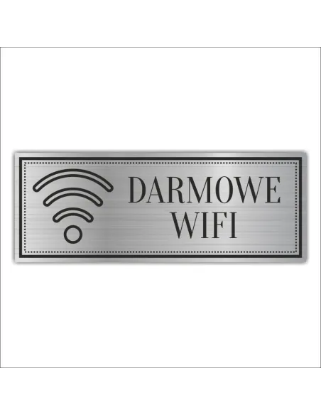 Tabliczka Grawerowana DARMOWE WIFI INTERNET HOTEL