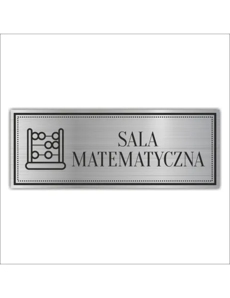 Tabliczka Grawerowana SALA MATEMATYCZNA SZKOLNA