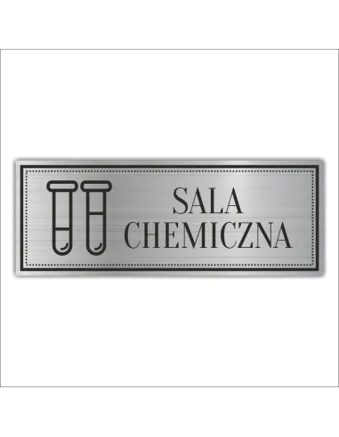 Tabliczka Grawerowana SALA CHEMICZNA SZKOLNA