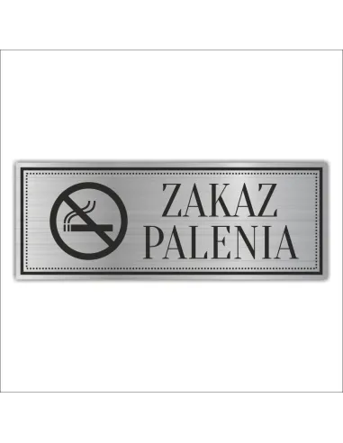 Tabliczka piktogram Grawerowana ZAKAZ PALENIA