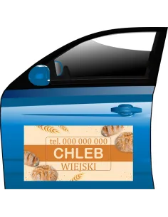 Reklama magnetyczna TWÓJ NAPIS wiejski chleb TANIO