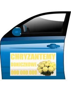 Magnesy reklama magnetyczna CHRYZANTEMY SPRZEDAŻ