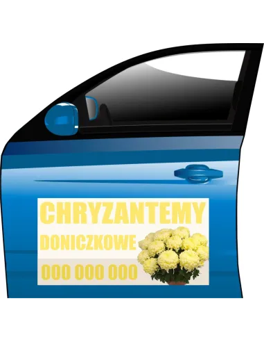 Magnesy reklama magnetyczna CHRYZANTEMY SPRZEDAŻ