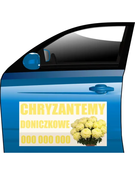 Magnesy reklama magnetyczna CHRYZANTEMY SPRZEDAŻ