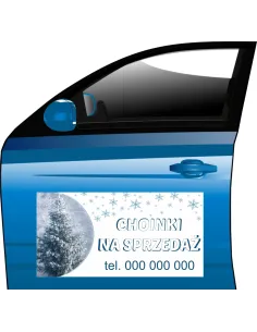 Magnesy reklamowe tablice baner SPRZEDAŻ CHOINEK