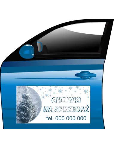 Magnesy reklamowe tablice baner SPRZEDAŻ CHOINEK