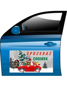 Magnes reklamowy TABLICA 30x60cm choinki na ŚWIĘTA