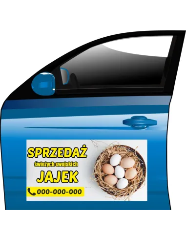 Magnes reklama JAJA WIEJSKIE różne reklamy 30x60cm