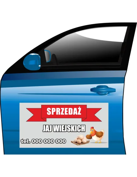 MAGNES reklamowy szyld JAJKA numer telefonu TANIE