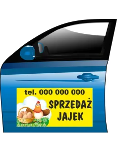 Magnesy reklamowe RÓŻNE WZORY sprzedaż jaj JAJKA
