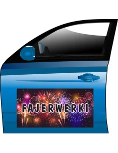 Magnes reklamowy SPRZEDAŻ FAJERWEREK baner TANIO