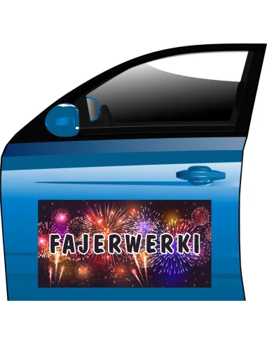Magnes reklamowy SPRZEDAŻ FAJERWEREK baner TANIO