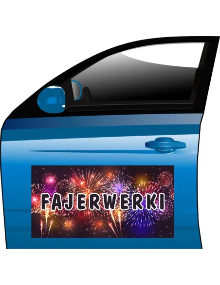 Magnes reklamowy SPRZEDAŻ FAJERWEREK baner TANIO