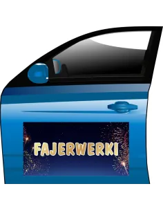 Billboard magnes reklama baner 30x60 cm FAJERWERKI