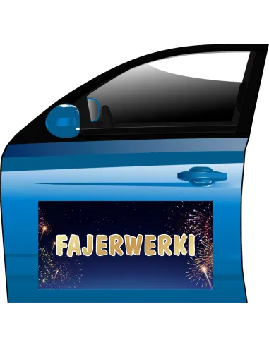 Billboard magnes reklama baner 30x60 cm FAJERWERKI