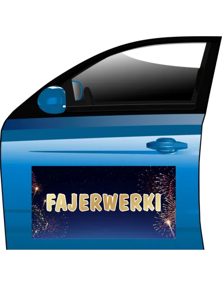 Billboard magnes reklama baner 30x60 cm FAJERWERKI