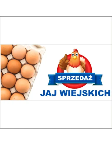 Bilbord reklamowy banery JAJKA numer telefonu TANI
