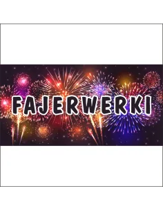 Billboard baner reklama szyld 200x100cm FAJERWERKI