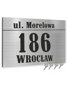 Tabliczka ADRESOWA ALUMINIOWA Tablica NUMER DOMU 30x20 dibond