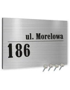 METALOWA TABLICA ADRESOWA NAZWA ULICY ALUMINIUM 3D 20x30cm dibond