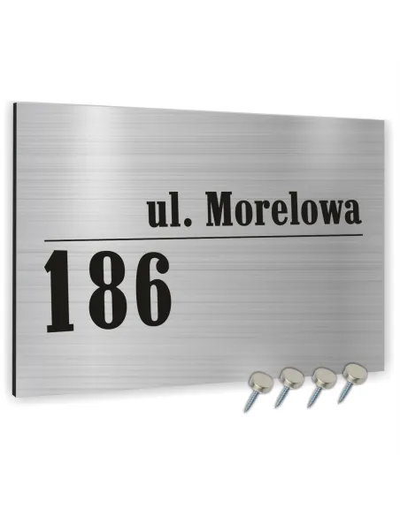 METALOWA TABLICA ADRESOWA NAZWA ULICY ALUMINIUM 3D 20x30cm dibond