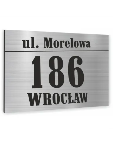 Tabliczka ADRESOWA ALUMINIOWA Tablica NUMER DOMU 30x20 dibond