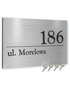 METALOWA TABLICA ADRESOWA NAZWA ULICY ALUMINIUM 20x30 cm dibond
