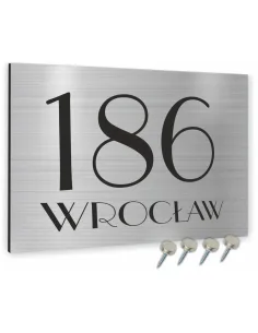 TABLICA ADRESOWA METAL NUMER DOMU POSESJI dibond 20x30 cm