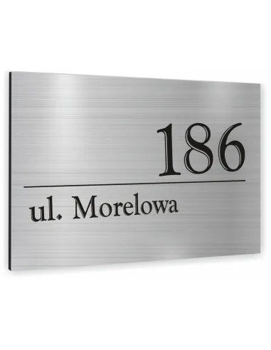 METALOWA TABLICA ADRESOWA NAZWA ULICY ALUMINIUM 20x30 cm dibond