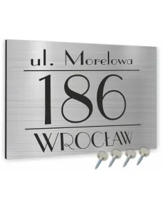 TABLICA tabliczka ADRESOWA Z NUMEREM DOMU 20x30 cm dibond