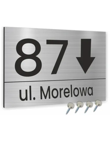 Tabliczka Tablica ADRESOWA ALUMINIOWA KIERUNKOWA 20x30cm dibond