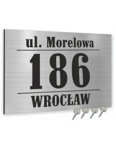 Tabliczka Nr DOMU Tablica ADRESOWA ALUMINIUM 40x30 cm dibond