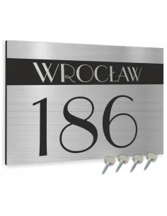 DUŻA Tabliczka ADRESOWA ALUMINIOWA 30x40 numer dom dibond