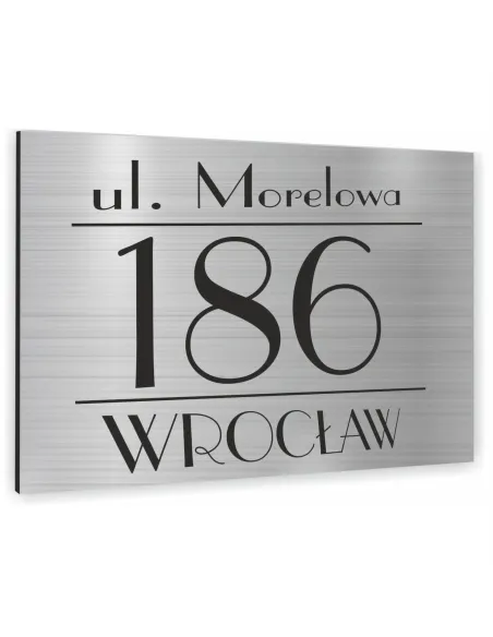 TABLICA tabliczka ADRESOWA Z NUMEREM DOMU 40x30 cm dibond