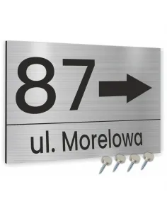 TABLICA Z NUMEREM DOMU TABLICZKA adresowa 40x30cm dibond