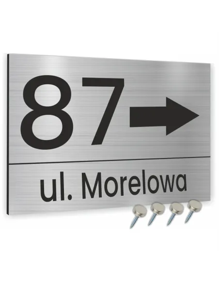 TABLICA Z NUMEREM DOMU TABLICZKA adresowa 40x30cm dibond