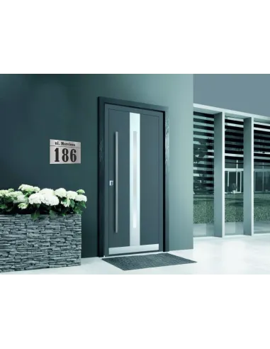 Cyfry na dom NUMER DOMU SREBRNE aluminium 3D 30x40cm dibond