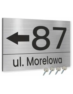 Tabliczka Tablica ADRESOWA ALUMINIOWA z wkrętami dibond 40x30 cm