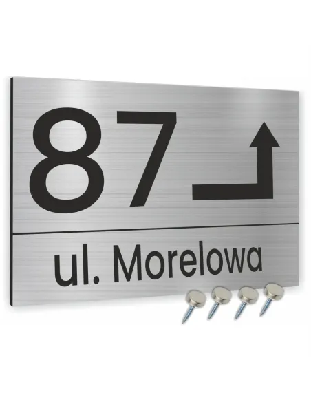 TABLICA ADRESOWA METAL NUMER DOMU POSESJI  40x30 cm dibond