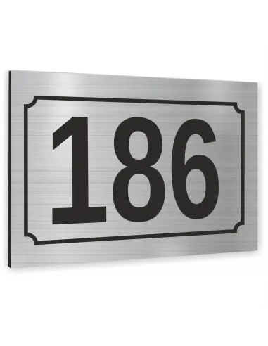 Cyfry na dom NUMER DOMU SREBRNE aluminium 3D 30x40cm dibond