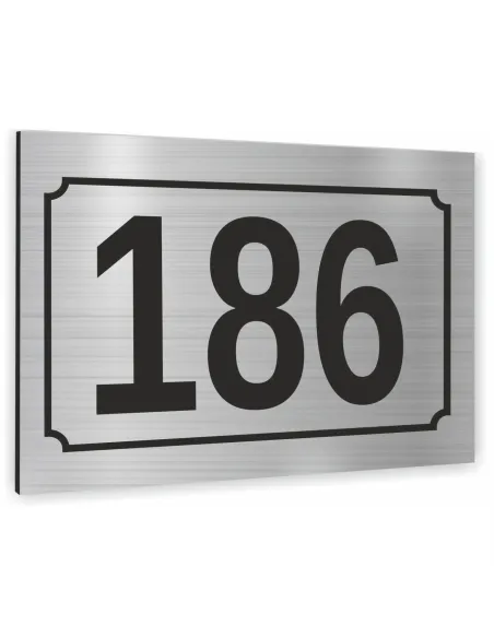 Cyfry na dom NUMER DOMU SREBRNE aluminium 3D 30x40cm dibond