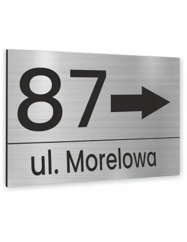 TABLICA Z NUMEREM DOMU TABLICZKA adresowa 40x30cm dibond