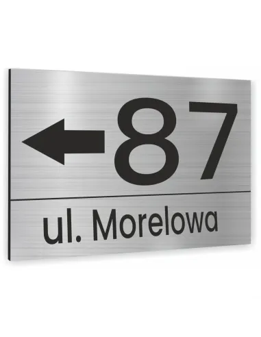 Tabliczka Tablica ADRESOWA ALUMINIOWA z wkrętami dibond 40x30 cm
