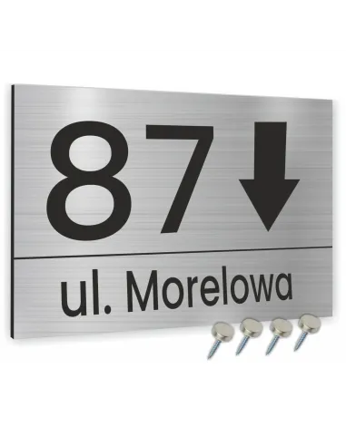 Tabliczka Tablica ADRESOWA ALUMINIOWA KIERUNKOWA 40x30cm dibond