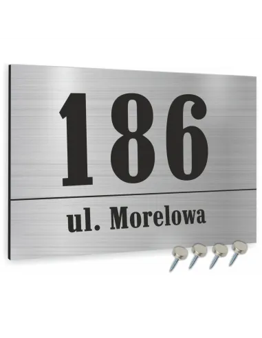 Tablica ALUMINIOWA adresowa Tabliczka Numer Domu 30x20 dibond