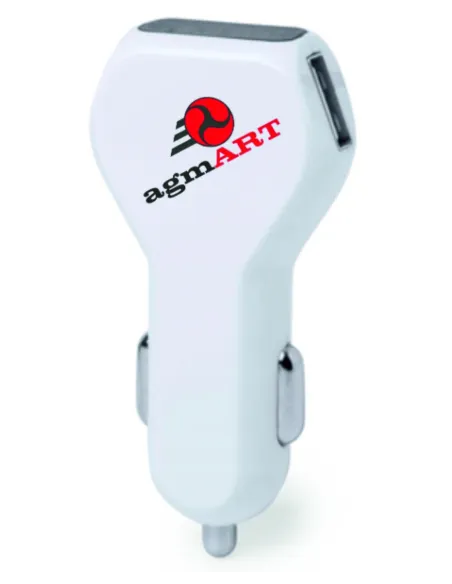 Ładowarka samochodowa USB z nadrukiem logo 50szt