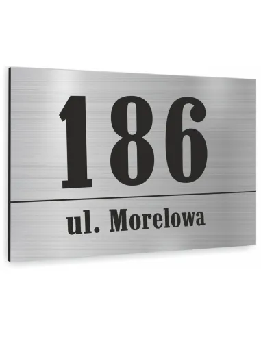 Tablica ALUMINIOWA adresowa Tabliczka Numer Domu 30x20 dibond