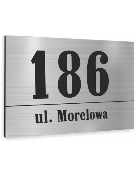 Tablica ALUMINIOWA adresowa Tabliczka Numer Domu 30x20 dibond