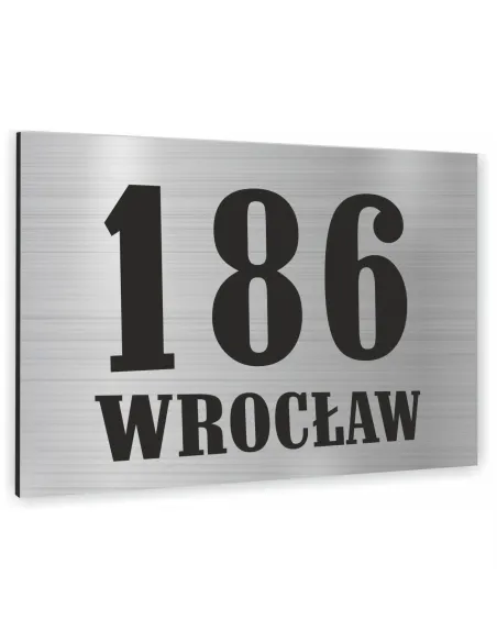 Tabliczka adresowa numer domu NAZWA ULICY 15x20 dibond